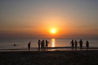 John Roos. Beach sunset